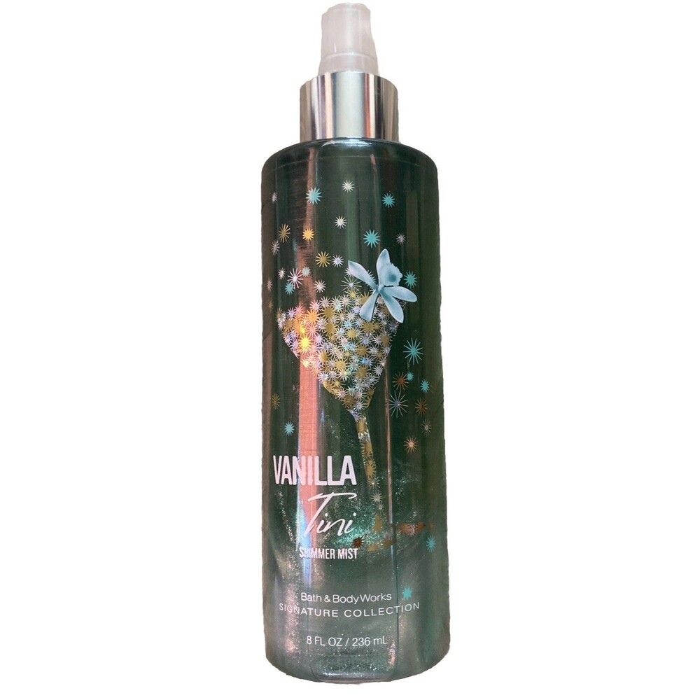 BATH & BODY WORKS VANILLA TINI SHIMMER BODY MIST 8 FL OZ SIGNATURE EDITION NEW